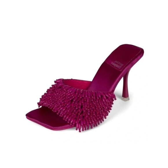 NEW JEFFREY CAMPBELL kinsley beaded heels in fuchsia - Picture 1 of 3